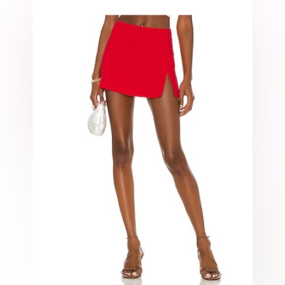 Amanda Uprichard Dale Skort in Lipstick